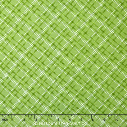 Calico Days - Plaid Green Yardage