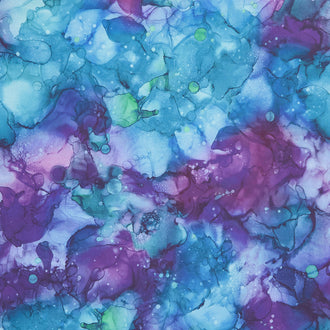 Fluidity - Night Shade Digitally Printed Yardage