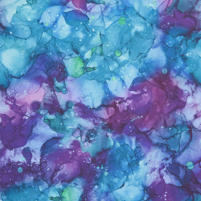 Fluidity - Night Shade Digitally Printed Yardage