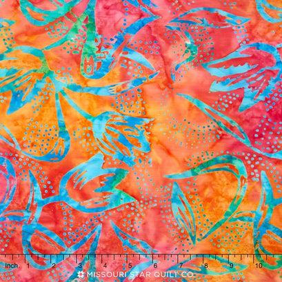 Tonga Batiks - Pashmina Tulips Tropical Yardage