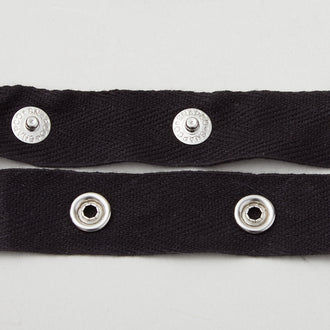 1+1/2" Spaced 15 Line Snap Tape 3/4" - Black