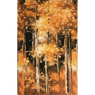 Sounds of the Woods 4 - Trees Autumn Metallic Panel