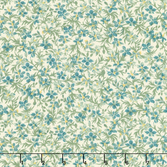 Willoughby - Mini Floral Cream Yardage