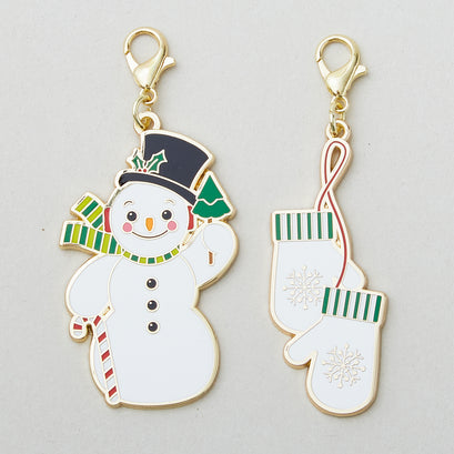 Sew Cute Zipper Pulls - Snowman & Mittens