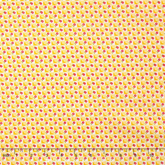 Bloom and Bliss - Check Yellow Yardage