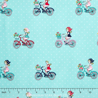Vintage Market - Bike Ride Aqua Yardage