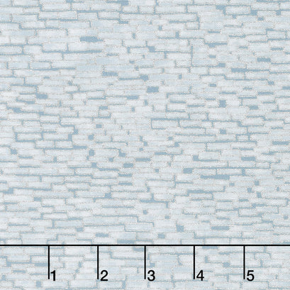 Imperial Collection 14 - Indigo Colorstory Bricks Blue Metallic Yardage