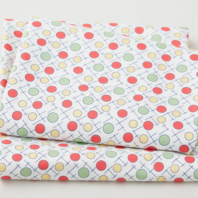 Blossoms - Polka Dot Red/Green 2 Yard Cut