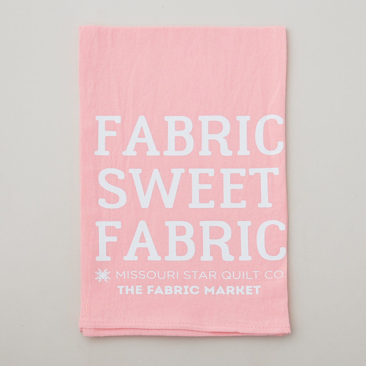 Missouri Star Fabric Sweet Fabric Hot Pink Canvas Tea Towel Primary Image