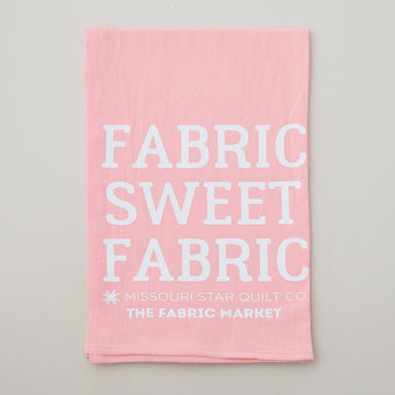 Missouri Star Fabric Sweet Fabric Hot Pink Canvas Tea Towel Primary Image