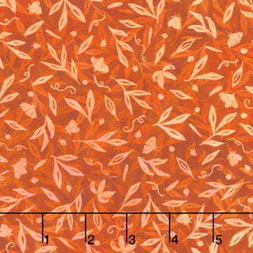 Potpourri - Leaves Sienna Yardage