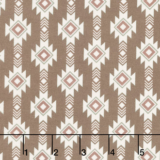 Let's Get Lost in the Woods - Geometric Brown Yardage