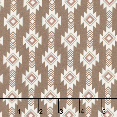 Let's Get Lost in the Woods - Geometric Brown Yardage