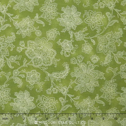 La Provence - Flowers Green Yardage