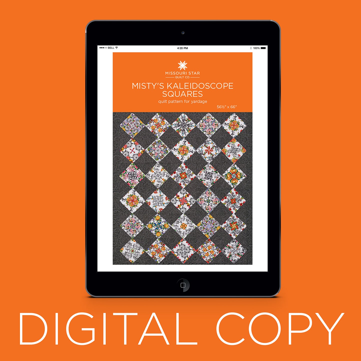 Digital Misty's Kaleidoscope Squares Quilt Pattern by Missouri Star Primary Image