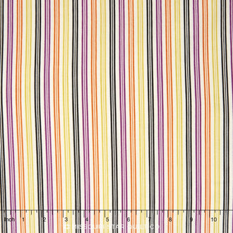 Lost and Found Halloween - Halloween Stripes Multi Yardage