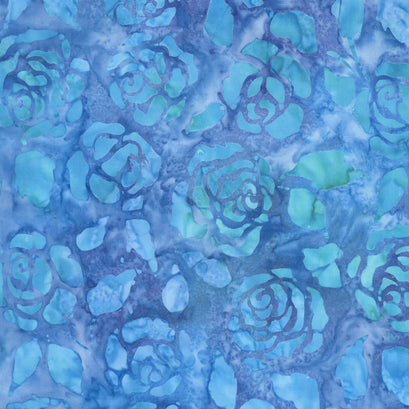Artisan Batiks - Gazebo Roses Blueberry Yardage