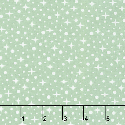Terrarium - Stars Dots Leaf Yardage