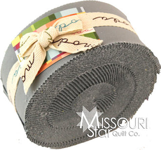Bella Solids Silver Jelly Roll