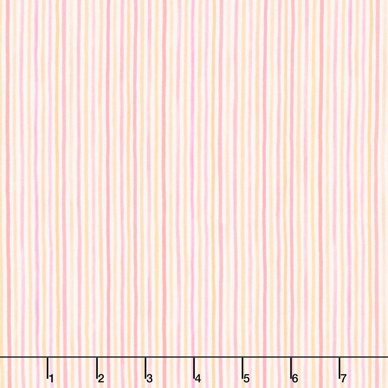 Seascape - Seersucker Stripe Peach Pink Yardage Primary Image