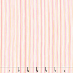 Seascape - Seersucker Stripe Peach Pink Yardage Primary Image