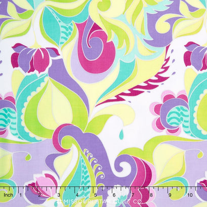 Extravaganza - Floral Purple Yardage