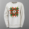Missouri Star Christmas Quilt Block Heather Cream Sweatshirt - XL