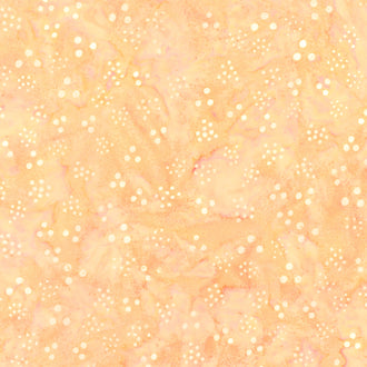 Tranquil Moments Batiks - Lots of Dots Cantaloupe Yardage