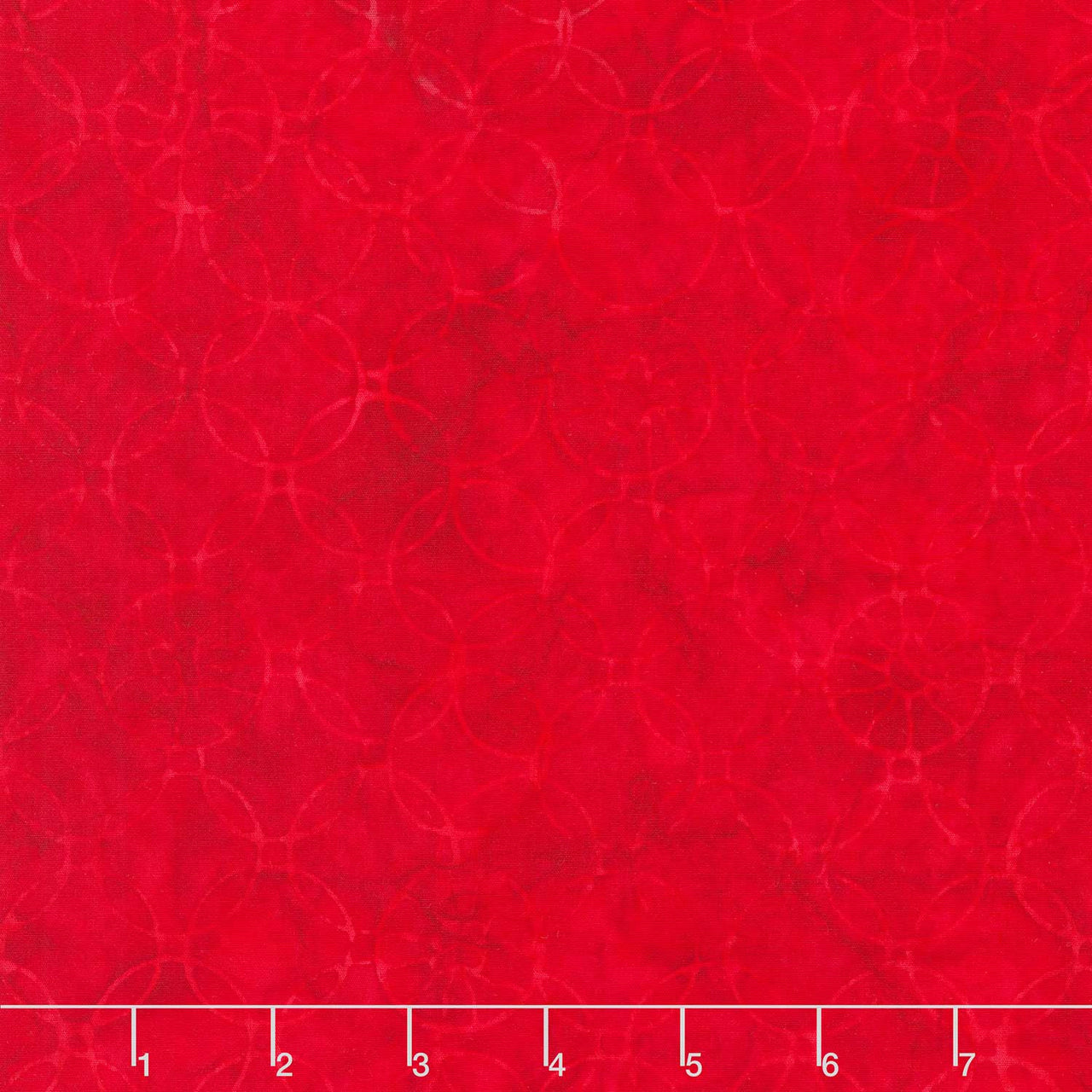 Tonga Batiks - USA Connected Circles Cherry Yardage