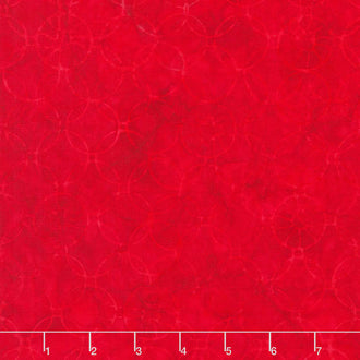 Tonga Batiks - USA Connected Circles Cherry Yardage