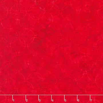 Tonga Batiks - USA Connected Circles Cherry Yardage