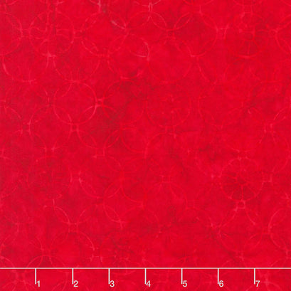 Tonga Batiks - USA Connected Circles Cherry Yardage