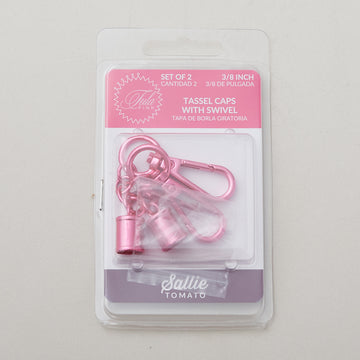 Sallie Tomato Tula Pink Tassel Caps - Set of Two Pink Alternative View #1