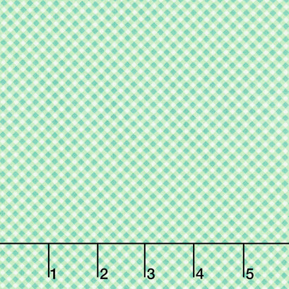 Strawberry Lemonade - Gingham Check Mint Yardage