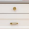 Button Cabinet Knob - Polished Brass