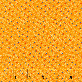 Circa - Sharp Cheddar Ditsy Vine Cheddar Yardage