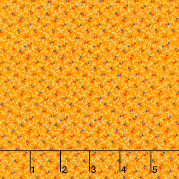 Circa - Sharp Cheddar - Ditsy Vine Cheddar Yardage Primary Image