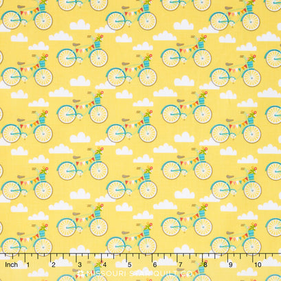 Fancy Free - Bikes Yellow Yardage