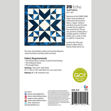 Echo 3-Yard Quilt Pattern