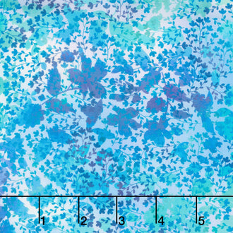 I Dream In Color - Vines Blue Yardage