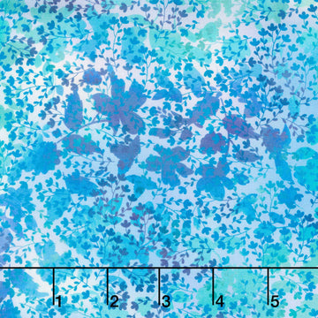 I Dream In Color - Vines Blue Yardage