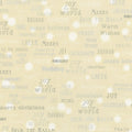 Winter's Grandeur 6 - Champagne Words Champagne Metallic Yardage