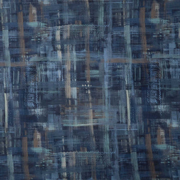 Colorfield Quilt Backs - Navy Tan Green 108" Wide Backing