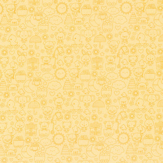 Bundle of Joy - Tone-on-Tone Yellow Yardage