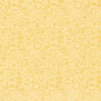 Bundle of Joy - Tone-on-Tone Yellow Yardage