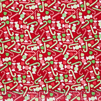 Home for the Holidays - Candy Red Yardage