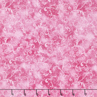 Wilmington Essentials - Filigree Bright Pink Yardage
