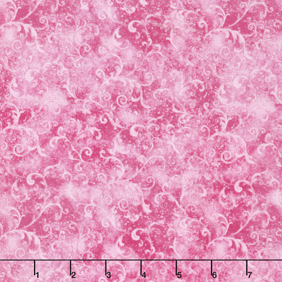 Wilmington Essentials - Filigree Bright Pink Yardage