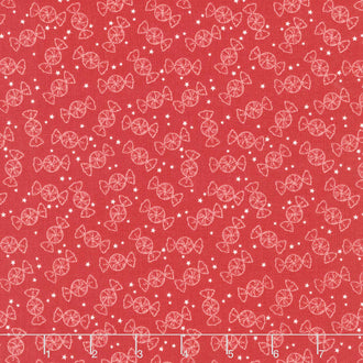 Merry Little Christmas - Peppermint Red Yardage