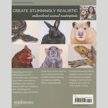 Embroidered Animal Portraits Book Alternative View #1